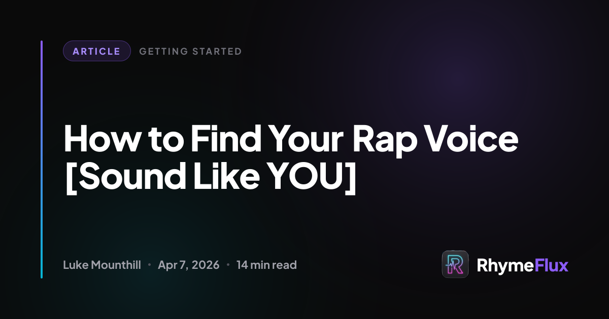 How to Find Your Rap Voice [Sound Like YOU]