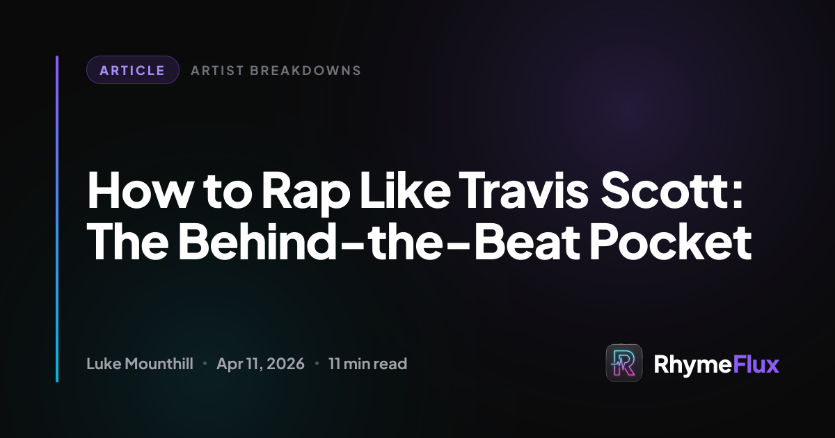 How to Rap Like Travis Scott: The Behind-the-Beat Pocket
