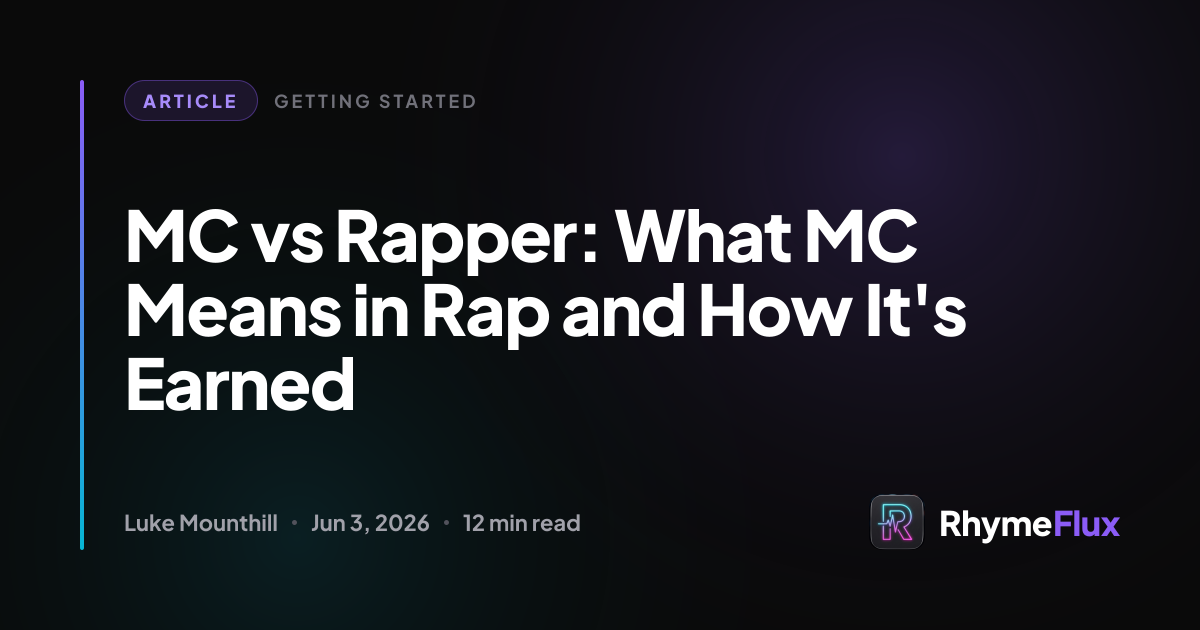 What Is an MC? Meaning, Origin & MC vs Rapper